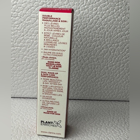 🆕 CLARINS PARIS Lip Oil Balm in Shade: 02 Pitaya NIB - Picture 8 of 9